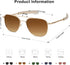 SOJOS Small Polarized Aviator Sunglasses for Men Women Classic Double Bridge Square Aviators SJ1179...