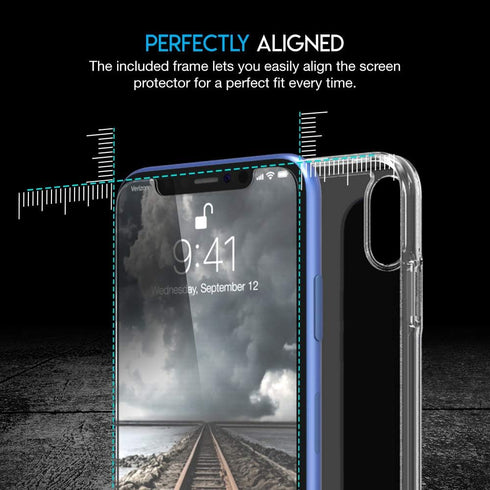 Screen Protector for Apple iPhone 11 and iPhone XR - 3 Pack (w/Installation Frame) Tempered Glass Screen Protector Compatible iPhone 11 / iPhone X...