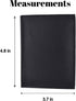 Marshal 100% Genuine Leather Bi-fold Badge Holder Black #2517TA...