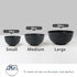Homienly Cereal Bowls, 8 PCS Dessert bowls,Snack Bowls Wheat Straw Fiber Unbreakable Lightweight Bowls (Black, 10 OZ)...
