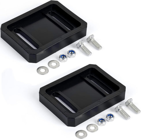 BlueStars 784-5580 Snow Thrower Plastic Slide Shoe Skid Shoes with Mounting Hardware - for MTD Cub Cadet Yardman 2-Stage Snow Blowers - Replaces 7...