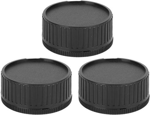 3 * Lens & 3 * Camera Body Rear Lens Cover for Leica M Mount - Black...