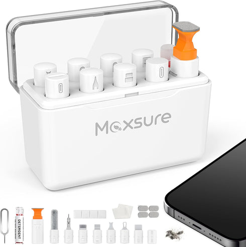 12 in 1 iPhone Cleaning Kit, Airpods Cleaning Kit, iPad/Phone Charging Port Cleaner Repair & Restore Tool,Multi Cleaner Tool Kit for USB C Port/Li...