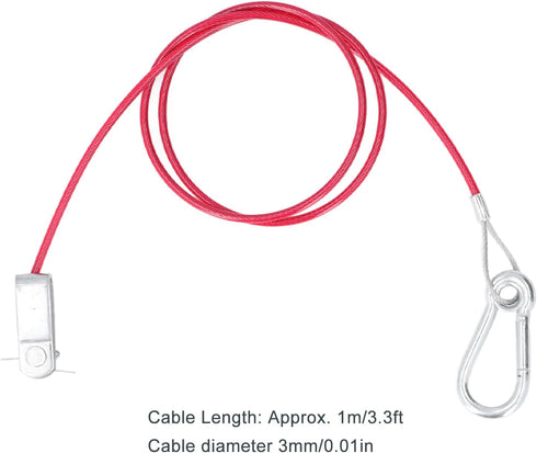 3.3ft Breakaway Cable, Heavy Duty Towing Safety Cable, Towing Safety Wire, Universal Trailer Brake Cable for Cars...