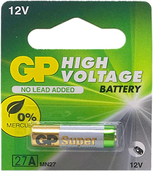 GP 27A Alkaline Battery 12V (Pack of 2)...