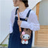 Cartoon Small Crossbody Bag for Teen girls Silicone Bunny Rabbit Purse Handbag Kids Waterproof Shoulder Bag...