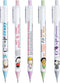 Xeno Angry Little Asian Girl 5cs Character Design 0.5mm Fine Point Mechanical Pencil, Rubber Feeling, Hidden Tips & Lead sleeve (Only All Color)...