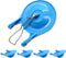 5 Pcs Blue Toilet Flapper Replacement Kit 3 inch Rubber Toilet Flapper Replacement Water Saving Toilet Bowl Stopper with Stainless Steel Chain Com...