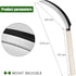 Sod Cutter Japanese Weeding Sickle, Japanese Weeding Tool with Sawtooth, Hand Sickle Weeding Tools for Garden, Hand Hoe Garden Tool, Light Serrati...