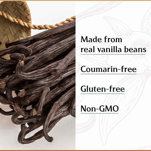 Back to Basics – All Natural - Pure Vanilla Extract – 8 oz – Mexican Vanilla – To Enhance Flavors in Cooking, Baking, and Dessert Making...