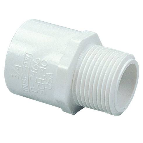 NIBCO 1-1/2 in. PVC Male Adapter MIPT x Slip, Threaded, Fig No 436-015...