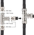 2PCS BNC Splitter Adapter 75 Ohm BNC Female to Dual Female Splitter 1 in 2 Out for SDI HD-SDI Scope CCTV Security System Monitor Connector...