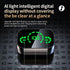 Bluetooth 5.3 Portable True Wireless Earbuds Headphones Smart Touch Control with Fast Charging Case Green LED Mirrored Screen Technology Earbuds (...