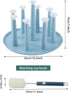 Drying Rack Bottle Rack Cup Drying Rack, Water Bottle Dryer Rack, 9 Cups Plastic Mug Stand,1 Cup Brush ?Coffee Mug Rack and Mug Holder Tree?for Ho...