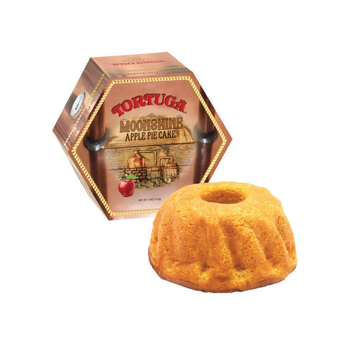 TORTUGA Caribbean Moonshine Apple Pie Cake - 4 oz Cake - The Perfect Premium Gourmet Gift for Gift Baskets & Birthday Gifts - Great Cakes for Deli...