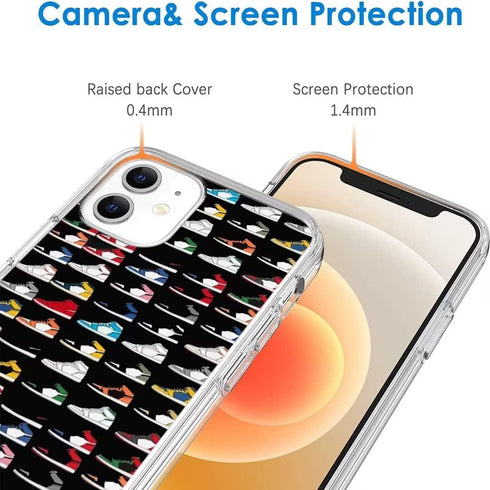 Phone Case Compatible with iPhone 13 The God of Basketball Sneaker Aesthetic Color Shoes Silicone Shockproof Protective Soft Phone Cover...