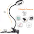 Clip on Light LED Reading Book Study Lamp 3 Color Modes 10 Brightness Eye Protection 360° Flexible Gooseneck Student Dormitory Office Desk Lamp at...