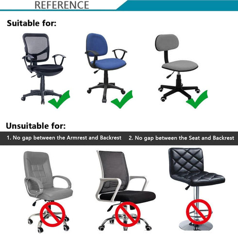 Computer Office Chair Cover - Protective & Stretchable Universal Chair Covers Stretch Rotating Chair Slipcover (Dark Grey)...