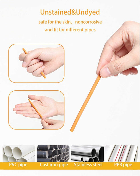 Drain Cleaner Sticks Keeps Drains and Pipes Clear and Odor As Seen On TV 4 Packs(48 pcs)...