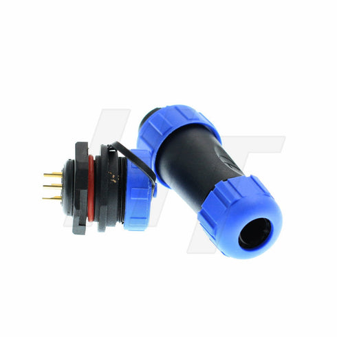 HangTon HE17 6 Pin Male Cable Plug Panel Socket Outdoor Waterproof Circular Power Connector...