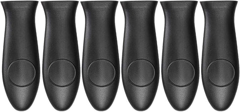 Silicone Hot Handler Holder Reusable Diswasher 6 Pcs Heat Resistant Pot Handle Sleeve Non-Slip Potholder Dishwasher Safe Rubber Grip Handle Cover ...