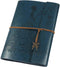MALEDEN Leather Journal Notebook, Vintage Spiral Bound Sketchbook Refillable Travel Diary with Blank Pages for Women Girls Gifts (A5, Deep Blue)...