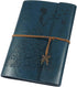 MALEDEN Leather Journal Notebook, Vintage Spiral Bound Sketchbook Refillable Travel Diary with Blank Pages for Women Girls Gifts (A5, Deep Blue)...