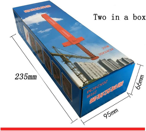LXQ 5.9-7.1 Inch Extended Upgrade Brick Line Clips Line Runners Sold in Pairs,Orange...