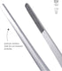 triangle Barbecue Tweezers - 13.8 in. (35 cm) - Stainless Steel Culinary Tweezers for Precise Grilling, Plating & Serving - Dishwasher Safe...