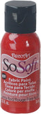 DecoArt DSS77-26 SoSoft Fabric Acrylics Paint, 1-Ounce, Santa Red...