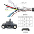 cablecc Micro USB 5Pin Male to Female Extension Panel Mount Type Cable with Screws 50cm...