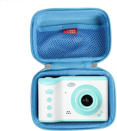 Hermitshell Travel Case for ieGee/KIDWILL 8.0MP Digital Dual Camera Rechargeable Shockproof Camcorder Kids Camera (Blue)...