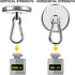 DIYMAG Magnetic Hooks, 200LBS Strong Heavy Duty Neodymium Magnet Hooks, Strong Magnetic Hooks for Hanging at Home, Office Locker, Workplace, Refri...