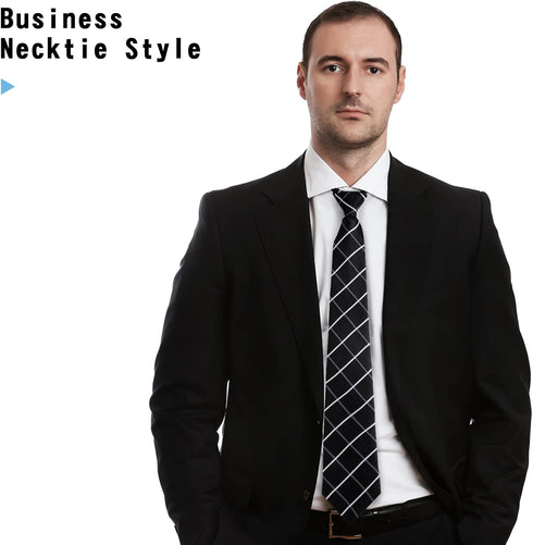 Geyoga 8 Pieces Zipper Tie for Men Pre tied Necktie Zip Tie for Men Boys...