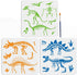 3pcs Dinosaur Skeleton Stencil Template Stegosaurus Triceratops Tyrannosaurus Rex Stencils 11.8×11.8inch with Paint Brush Dinosaur Footprint Stenc...
