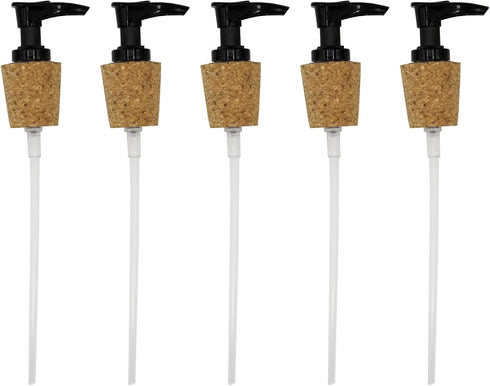 Creative Hobbies Black Pump Dispenser with Cork Stopper for Easy Press-in Fit (Pkg/5)...
