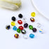 Dowarm 100PCS 8MM Crystal Beads, Amber AB Bicone Glass Beads for Jewelry Making, Craft, DIY Bracelet, Necklace, Dolls, Loose Spacer Beads...