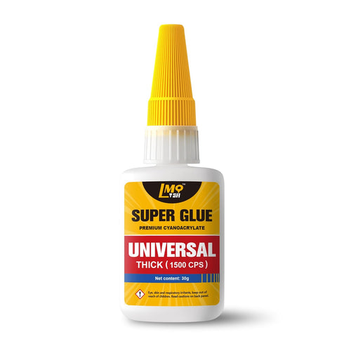 LMQ Cyanoacrylate Glue (CA Glue), Thick Super Glue for All Purpose, Waterproof Glue for Vertical Surface, Filling Large Gaps and Many Materials, 3...