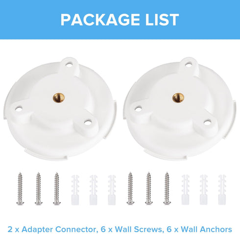 2Pack Mounting Plate Compatible with Google Nest Cam Outdoor (Battery) Camera, Replacement for Original Nest Cam Bracket, Wall Mount for Google Ne...
