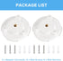 2Pack Mounting Plate Compatible with Google Nest Cam Outdoor (Battery) Camera, Replacement for Original Nest Cam Bracket, Wall Mount for Google Ne...