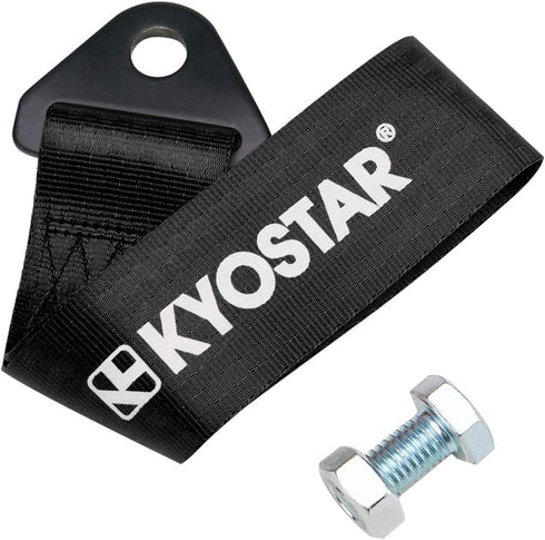 Kyostar Drift Rally car Towing Tow Strap Belt Hook(Black)...