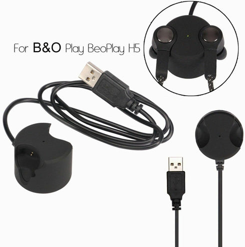 For B&O headphones, replace the charging station of the charger for Bang & Olufsen BeoPlay H5 wireless earbud headphones, black......