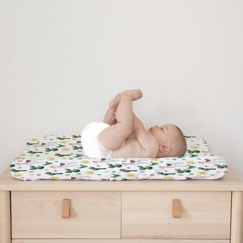 Cute Llama Changing Pad Cover Funny Llama Cactus Leaves Sun Diaper Change Table Sheets for Boys Girls Desert Animal Soft Breathable Stretch Fitted...