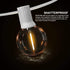 SUNTHIN Outdoor White String Lights, 27FT White Patio Lights with 14 G40 Shatterproof LED Bulbs(1 Spare), Waterproof Hanging Outside Lights for Ya...