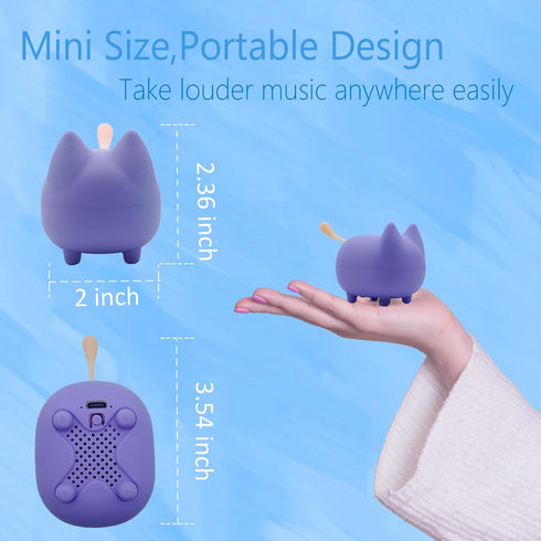 Portable Bluetooth Speakers, Mini Wireless Speakers with Clarity Stereo, Super Bass,TWS Pairing,Built-in Mic,40H Playtime,BT5.3,Powerful Room-Fill...