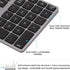Bluetooth Numeric Keypad, 35Keys Ultra Thin Number Pad Bluetooth5.0 Rechargeable for Tablet for Windows for Laptop/Smartphone(Iron Gray)...