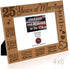 KATE POSH 25 Years of Marriage Engraved Natural Wood Frame, 25th Anniversary, Husband & Wife, 25 Years Down Forever to Go, Silver Wedding Annivers...