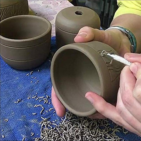 Ceramic Pottery & Clay Ribbon Sculpting Tool Kit (Set of 7)...