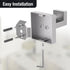 HITSLAM Towel Hooks for Bathroom Wall Mounted, Brushed Nickel Bathroom Towel Hook, SUS304 Stainless Steel Robe Hook and Coat Hooks, Square Wall Ho...