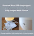 Vase Lamp Table Lamp USB Charge Flower Lamp Vase Table Lamp Dimmable Bedside Lamp Frosted Shade with Wood Base for Bedroom Living Room Office Desk...